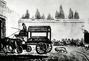 La bara di Mozart seguita da un cane, c.1791